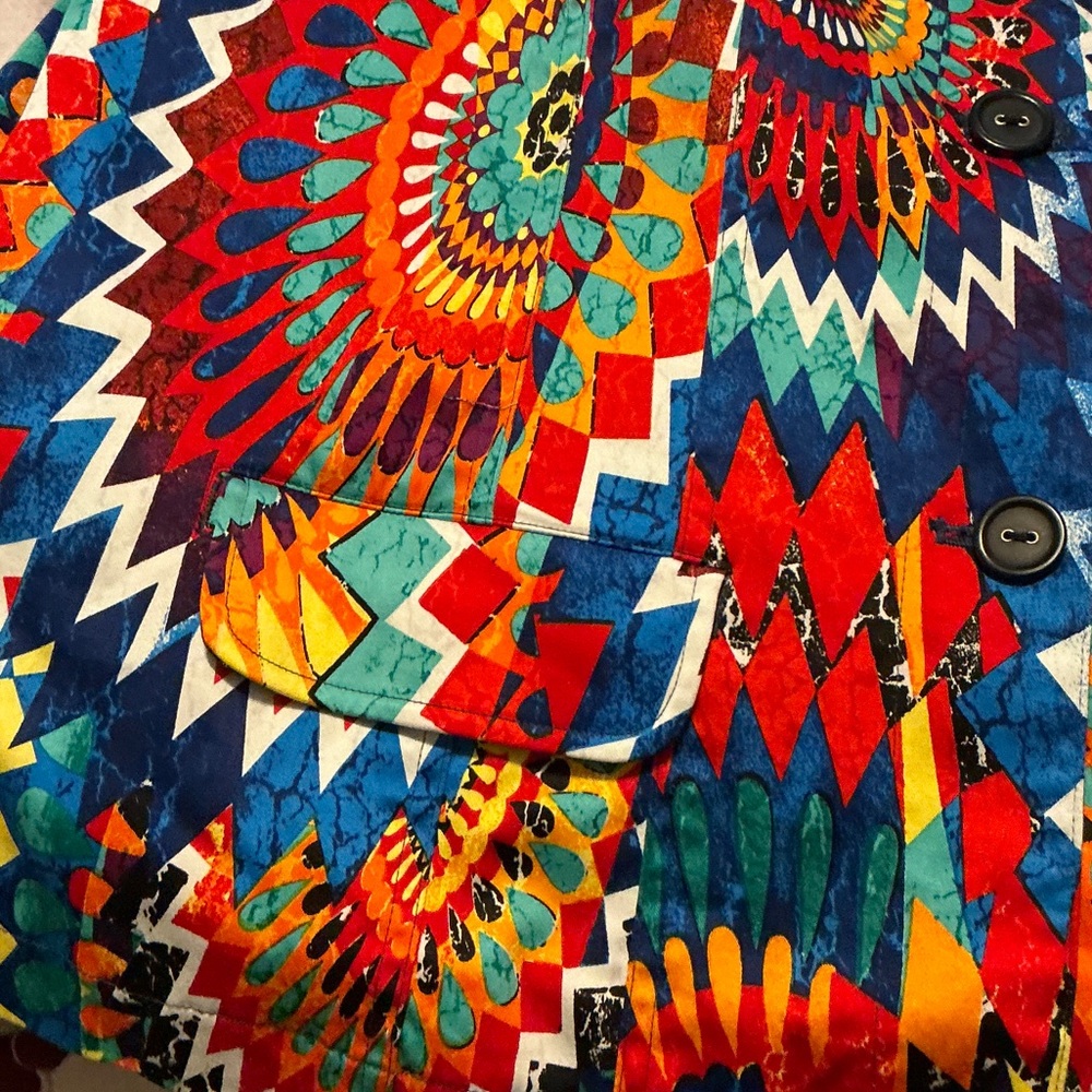 Chico's Multicolor Patterned Blazer - image 4